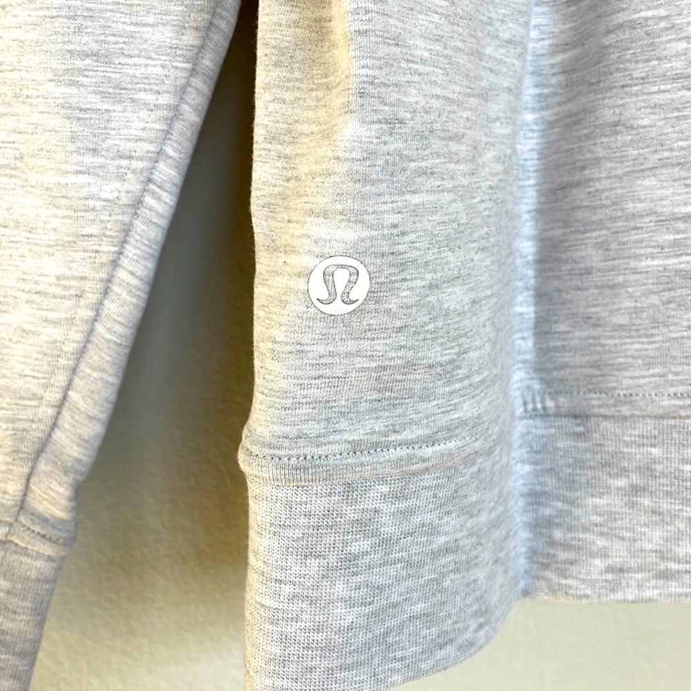 NWT Lululemon City Sweat Pullover Hoodie Heathered Ultra Light Grey Size XXL - Picture 4 of 10